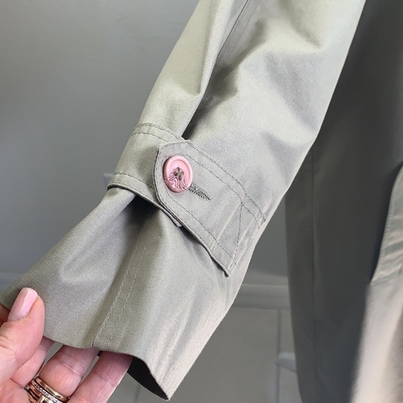 London Fog Thinsulate zip out quilted lining, classic tan trench coat EUC - Picture 7 of 14